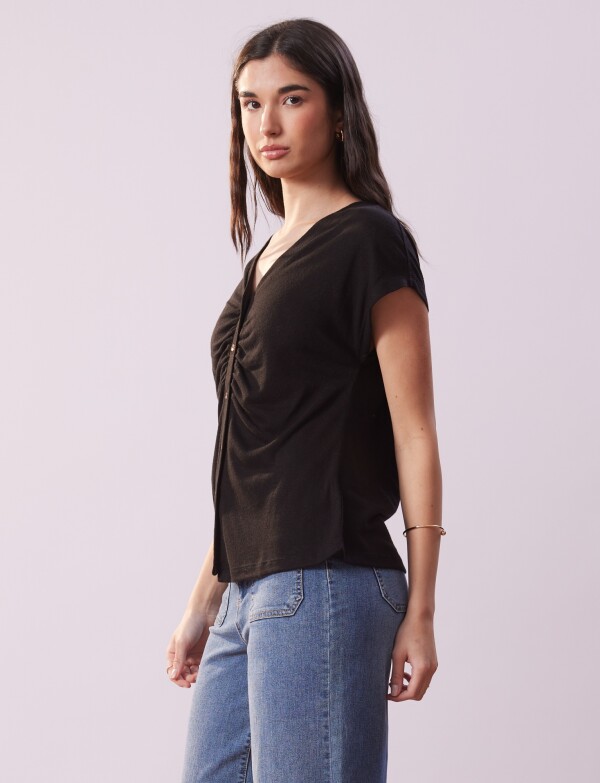 Remera Lino NEGRO