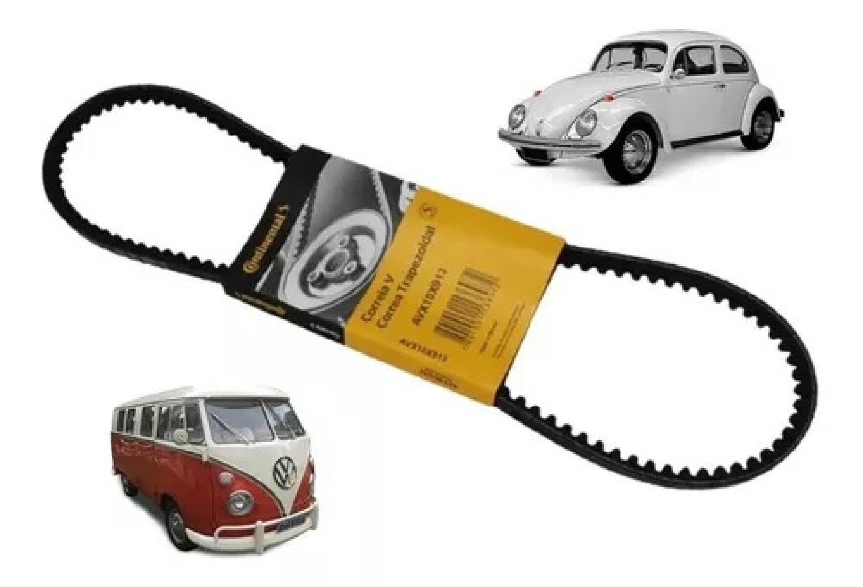 CORREA DE DINAMO O ALTERNADOR FUSCA / KOMBI 1600 10X915 