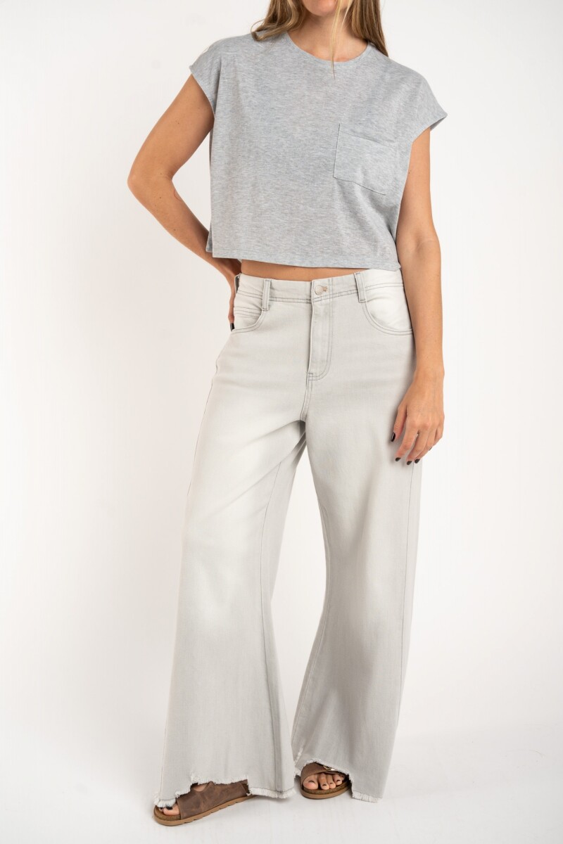 Remera Algodón Gris