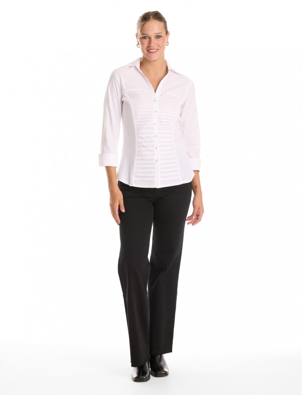 Camisa Tablitas BLANCO