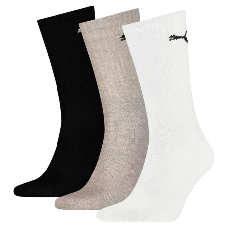 Medias Puma Media Larga Sock 3-Pack Unisex Blanco