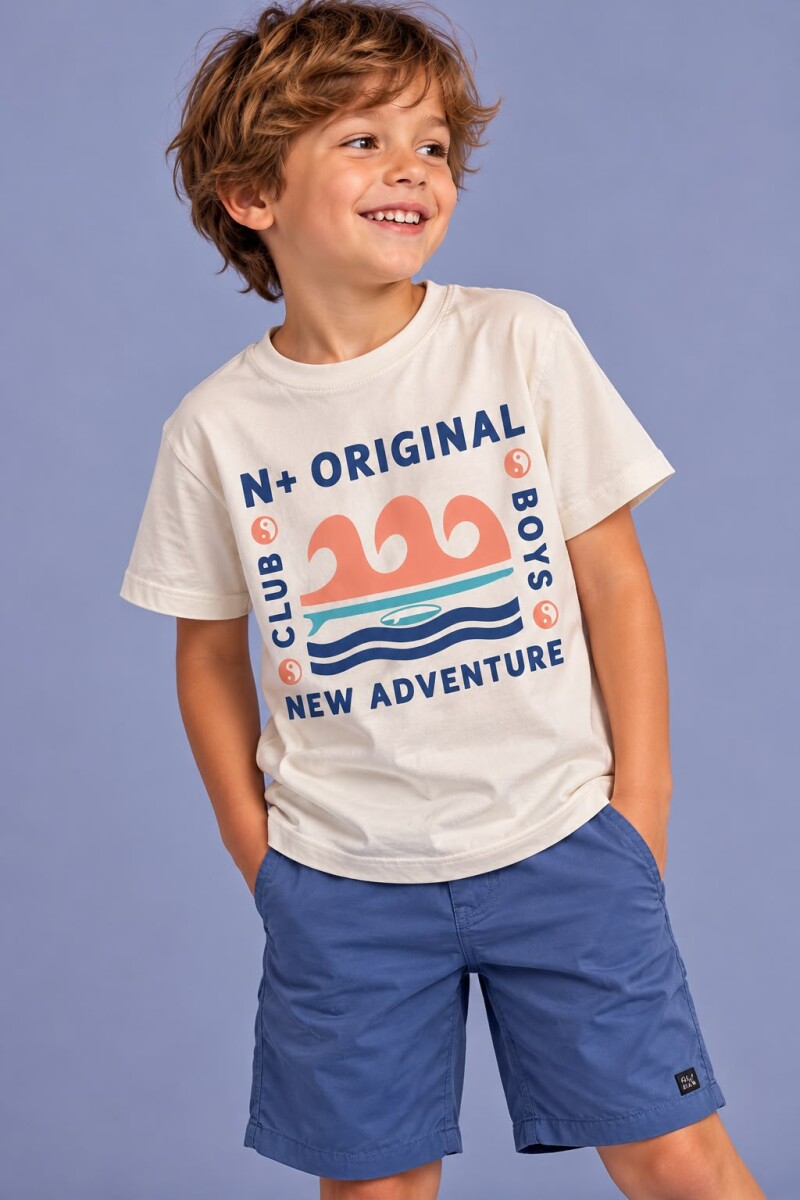 T-SHIRT N.SAILS 1502 M.C NIÑO me - BEIGE 