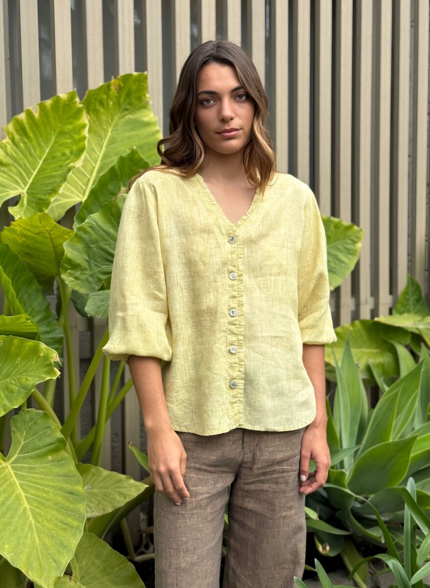 CAMISA FELICIANA - AMARILLO 
