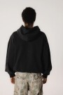 Stone Washed Black Icon Hoodie Negro