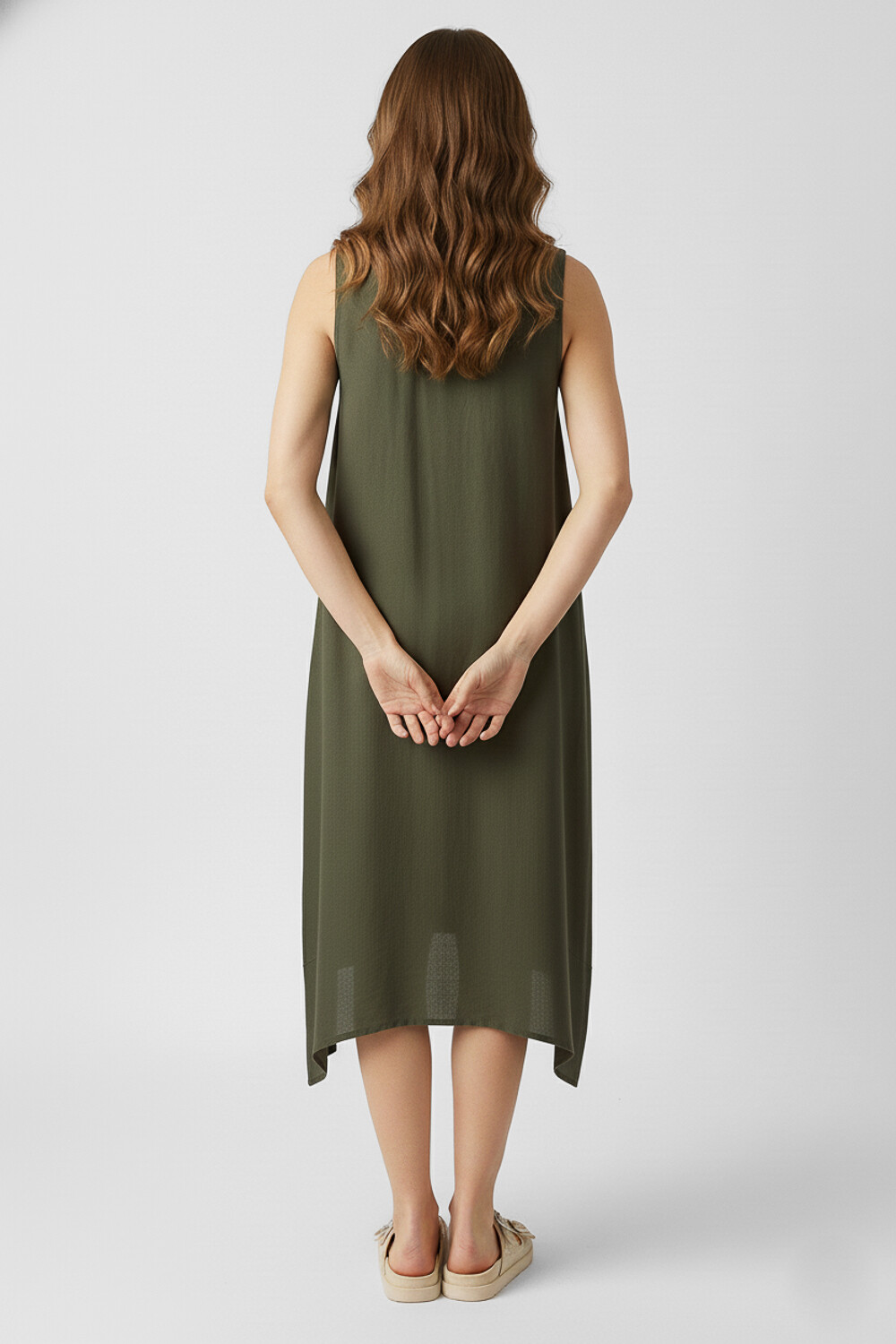 Vestido Xylon Verde Oliva