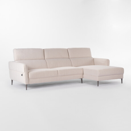 Sofá con chaise MOOVE BEIGE - DERECHO