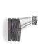 Tendedero plegable pared en aluminio 120 cm GRIS