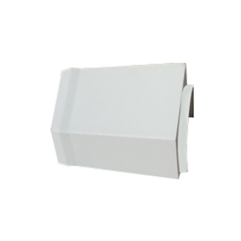 Adaptador blanco p/ducto 40x16mm ZO0714