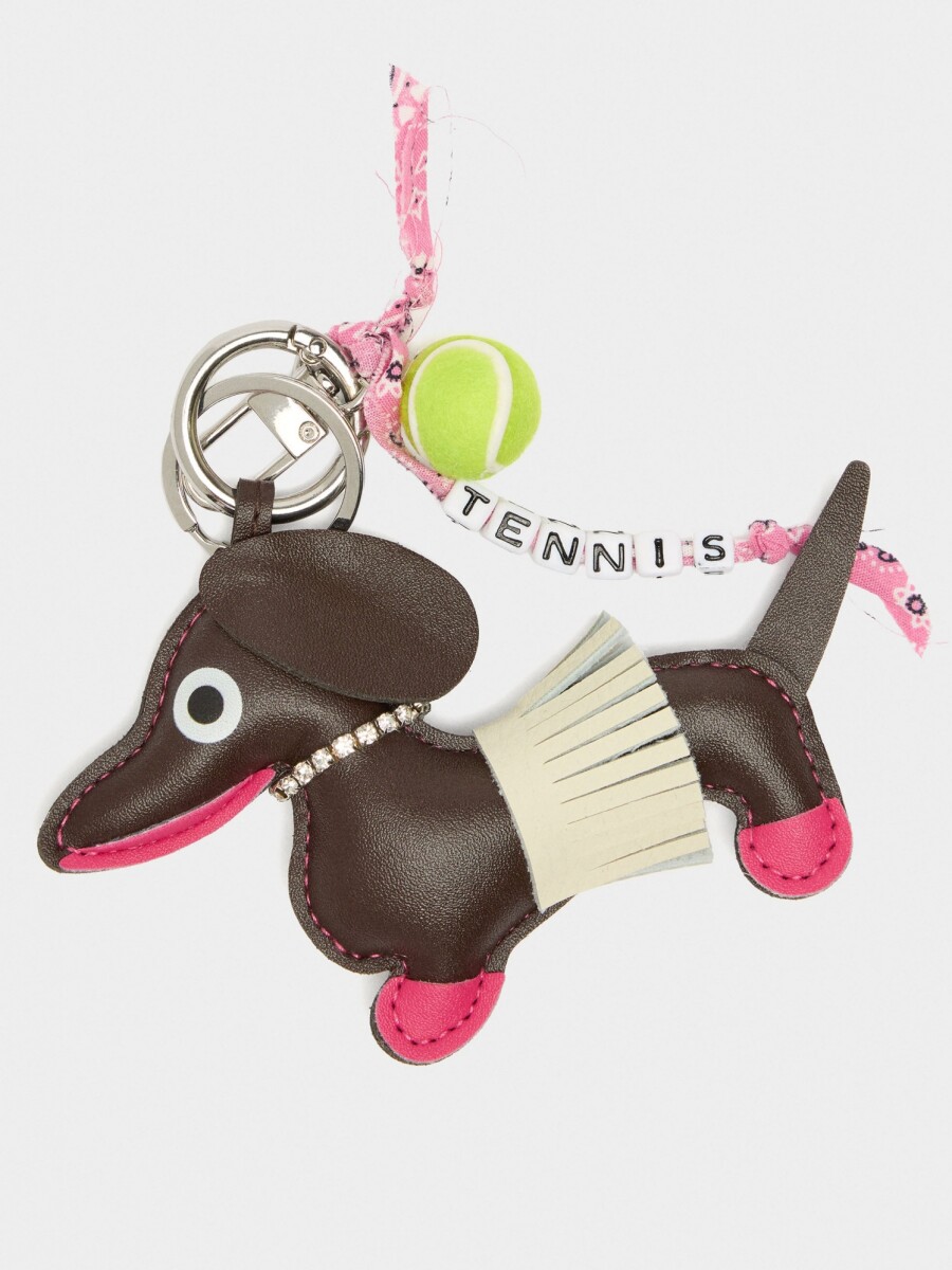 Llavero Charm Perro multicolor