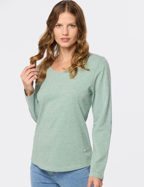 REMERA LISA MANGA LARGA Verde