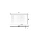 ROSETA 50X28 BRILLO RUBRO GRIFERIA DE BAÑO 000