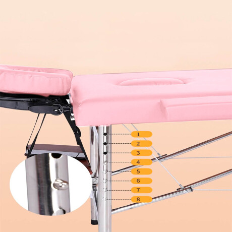 Camilla Masajes Plegable Regulable Profesional Rosa