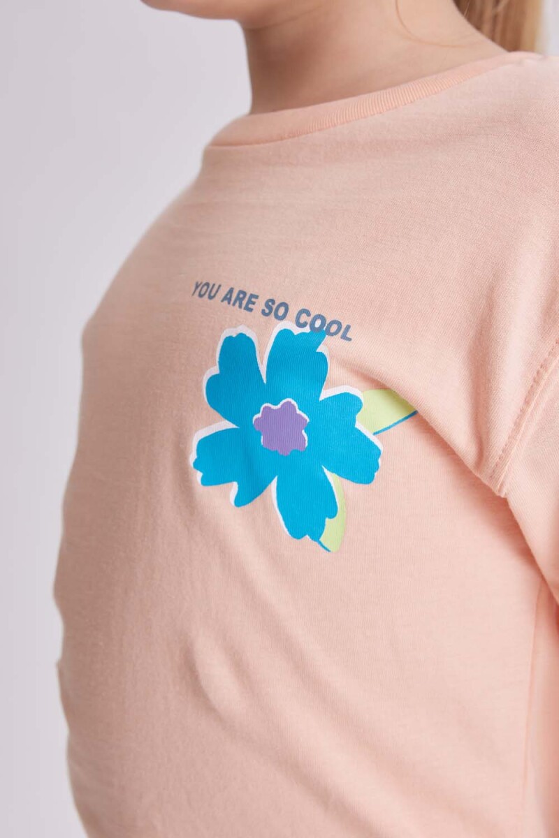Remera manga larga Salmón