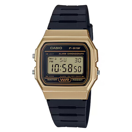 Reloj Casio en Plastico Negro/Dorado 0