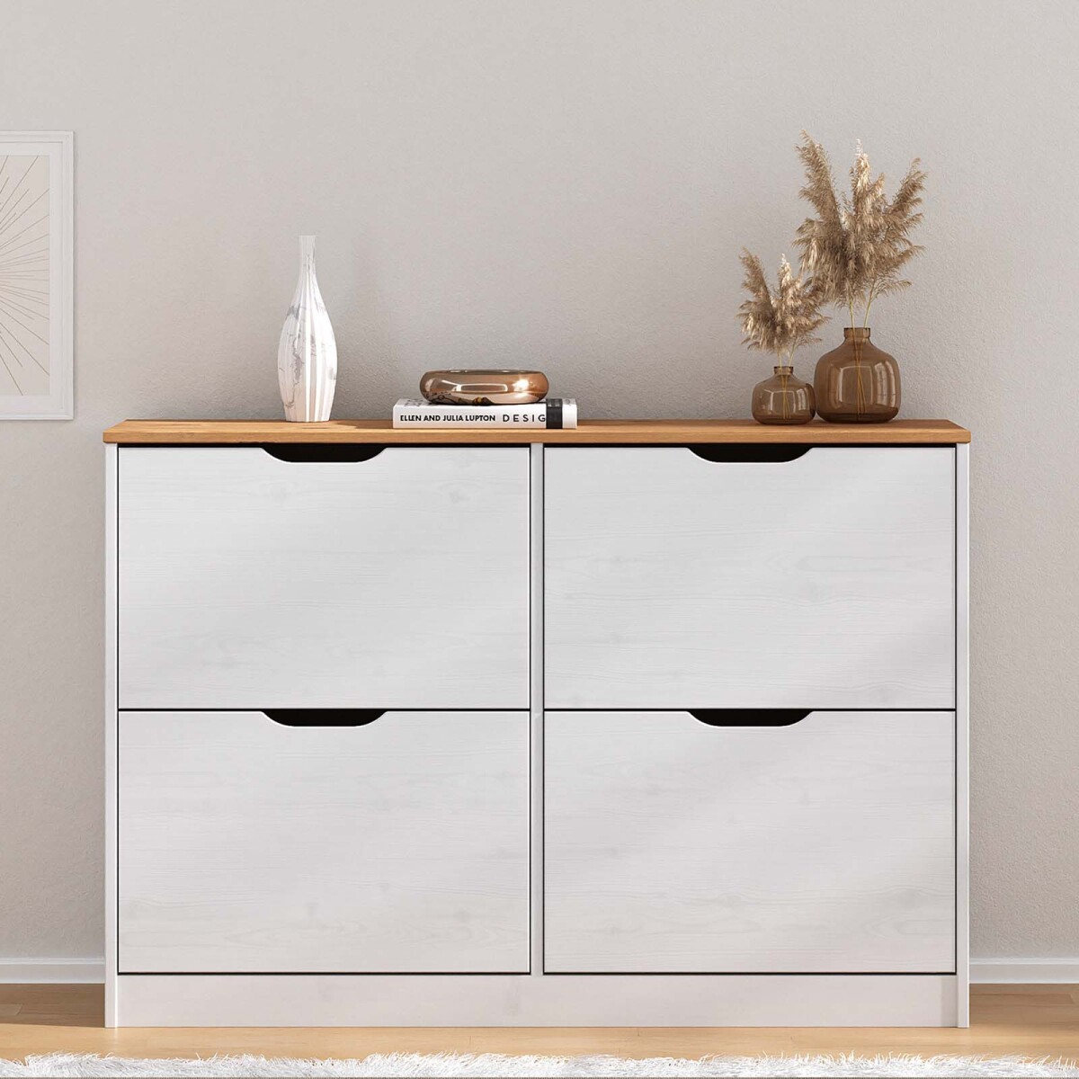 ZAPATERA HORIZONTAL - MADERA BLANCO SARASOTA 