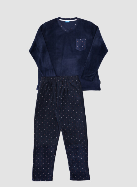 PIJAMA PUNTO AZUL