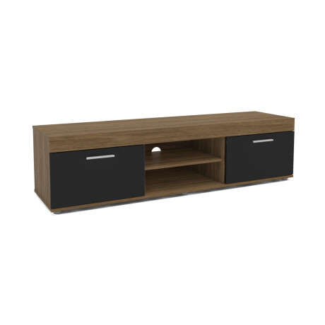 RACK EMILIA PARA TV HASTA 55 PULGADAS 2 PUERTAS MARRON-NEGRO