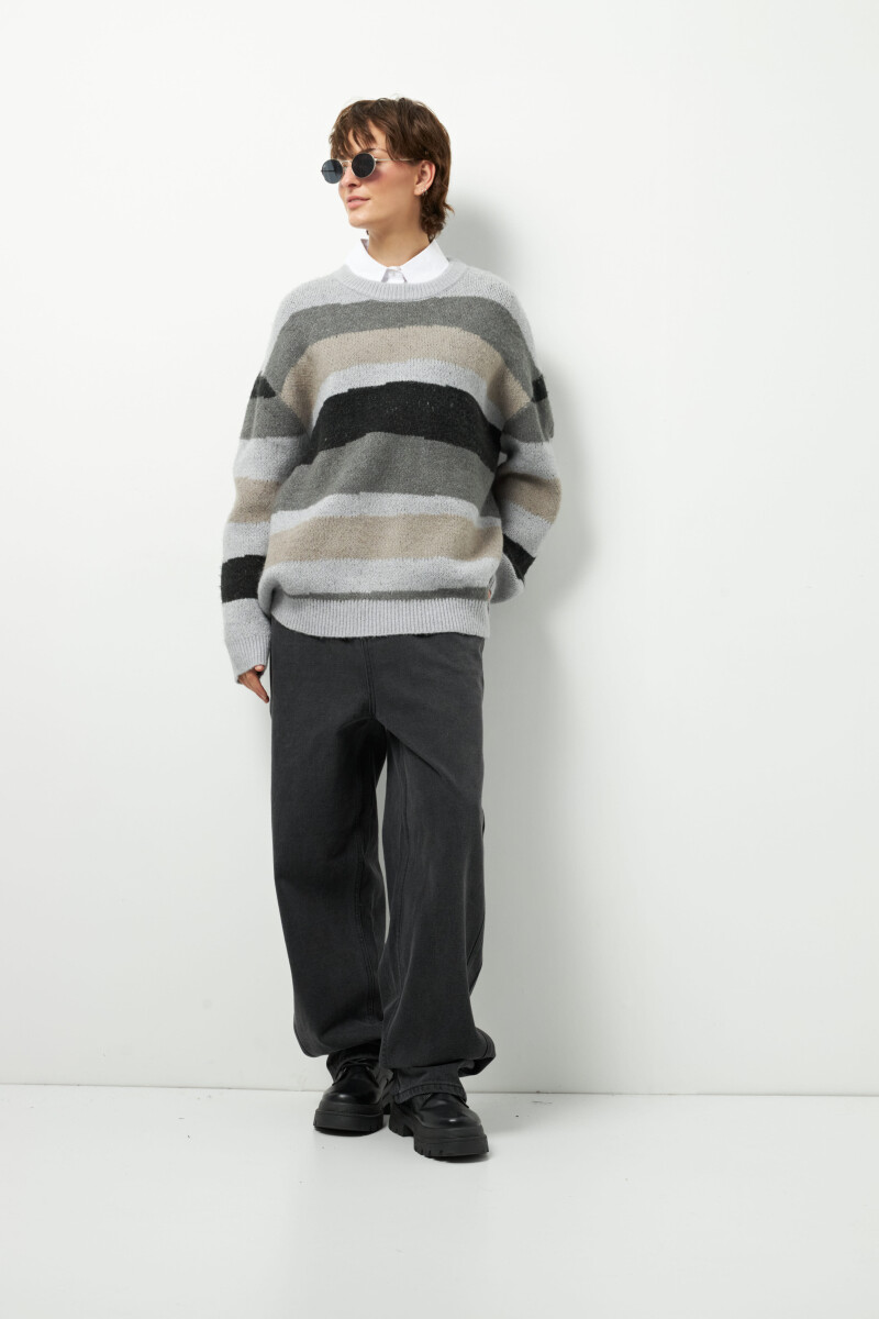 SWEATER AMANDINE Gris Melange