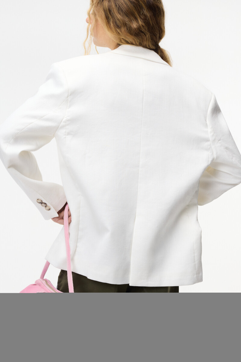 Blazer con botones Blanco