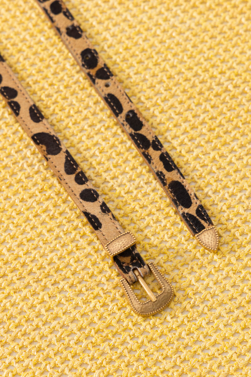 CINTURON VALENCIA WILD Leopardo