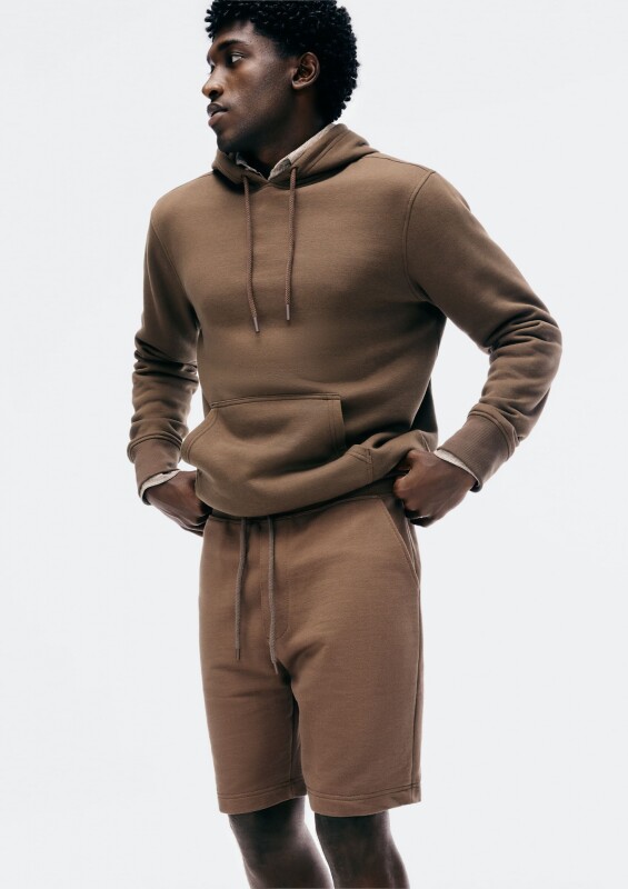 BERMUDA MASC MARROM ESCURO