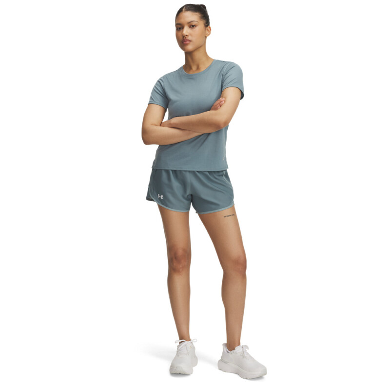UA Fly By 3'' Shorts-RED BLU-587
