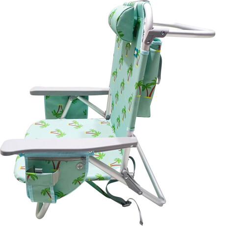 Silla Reposera Reforzada 120kg Plegable Aluminio Celeste2