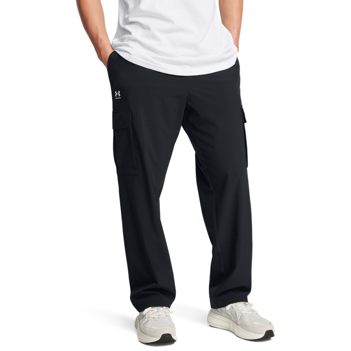 UA Vibe Woven Cargo Pants-BLK - BLK-001 