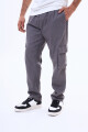 Pantalon de gabardina Durazno Gris