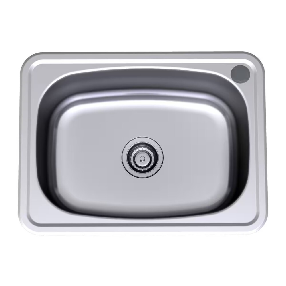 Pileta cocina simple acero inox. 53x38x12 cm Pileta Cocina Simple Acero Inox. 53x38x12 Cm