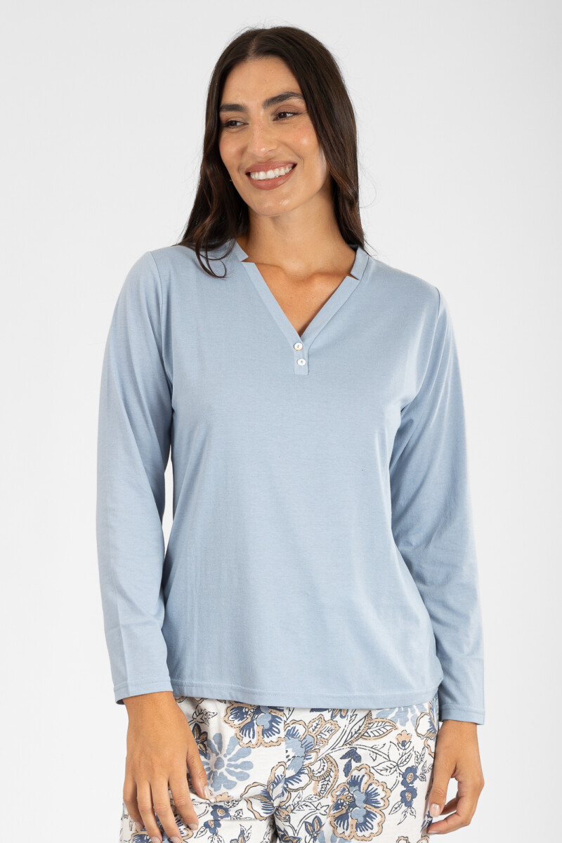 Pijama salvia Celeste