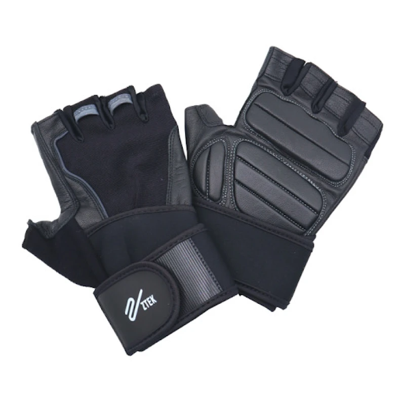 Guantes Ztek Fitness Con Muñequera Unisex Negro