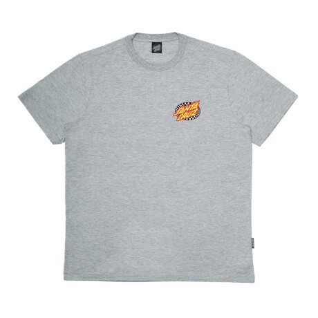 Remera Santa Cruz Goal Flame Gris Jaspeado Remera Santa Cruz Goal Flame Gris Jaspeado