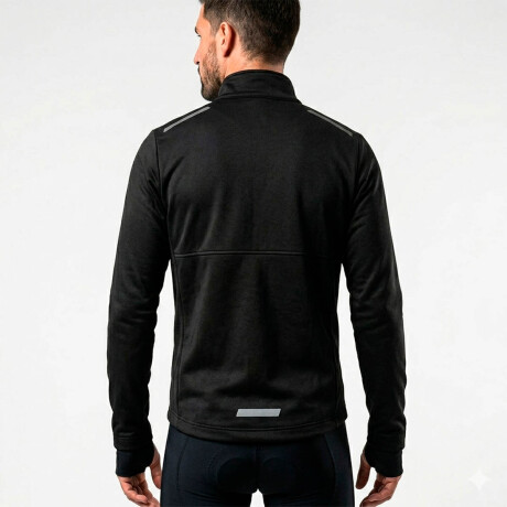 Campera Running Topper Rompevientos C/Bolsillos Negro