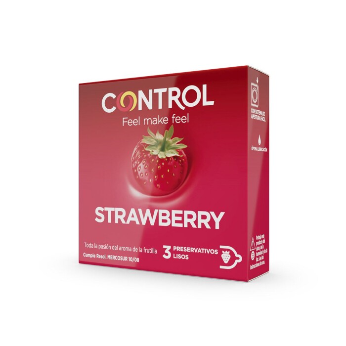 CONTROL STRAWBERRY PRESERVATIVO X 3 UNID única
