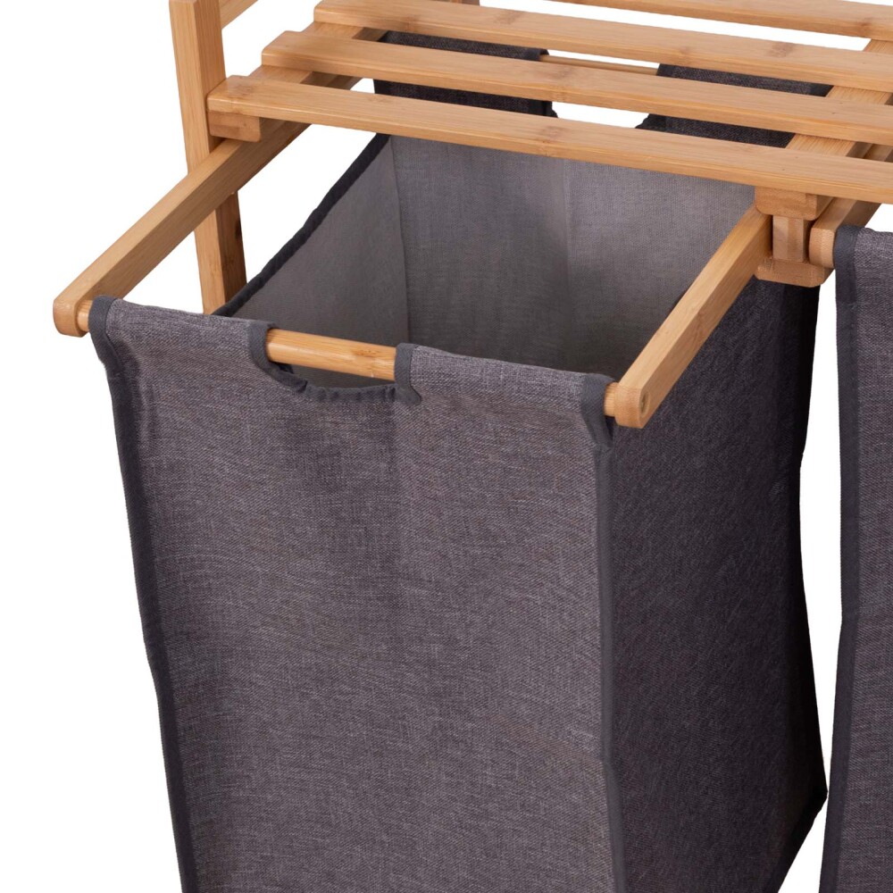 MULTIUSO DE BAÑO BAMBU GRIS DUAL