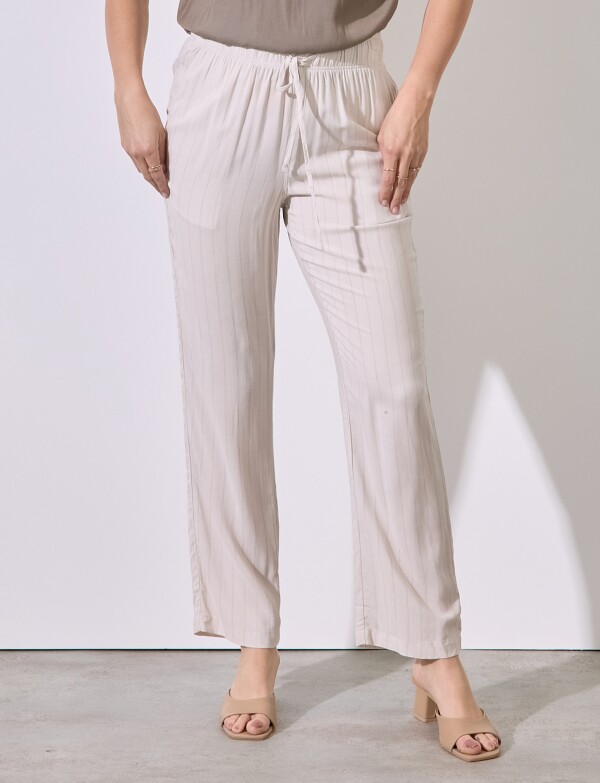 Pantalon Print BEIGE