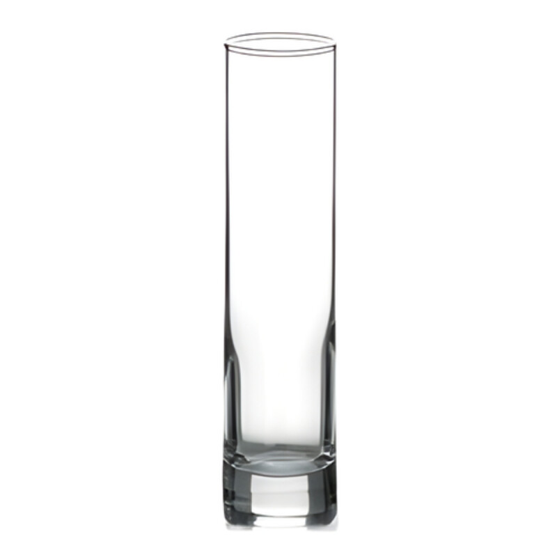 Florero vidrio decorativo alto 19x4,4cm TRANSPARENTE