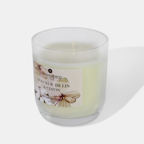 VELA AROMATICA EN POTE DE VIDRIO ALGODÓN Unica