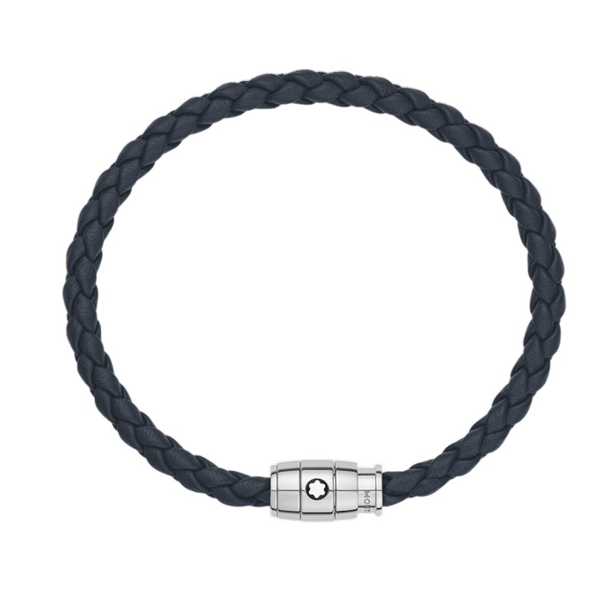 Pulsera Montblanc con cierre de 3 anillas de piel soft Referencia 136013. 