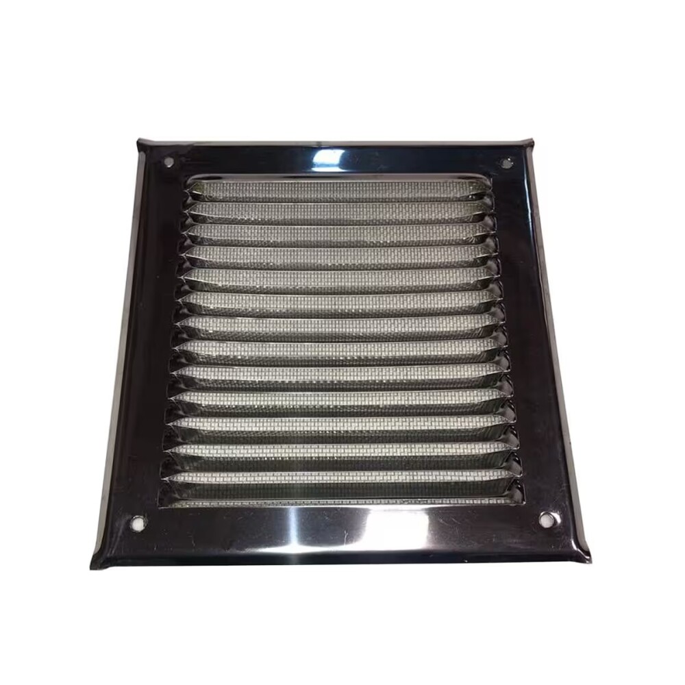 Rejilla ventilación acero c/mosquitero 20x20cm Rejilla Ventilación Acero C/mosquitero 20x20cm