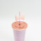 Vaso Con Tapa + Sorbito Vanta Estampado 3