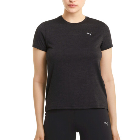 REMERA PUMA RUN FAVORITE HEATHER Black
