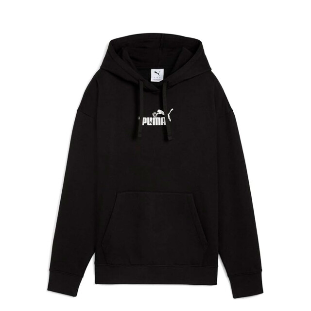Canguro de Mujer Puma Ess Nature 2.0 Comf Hoodie Fl Negro