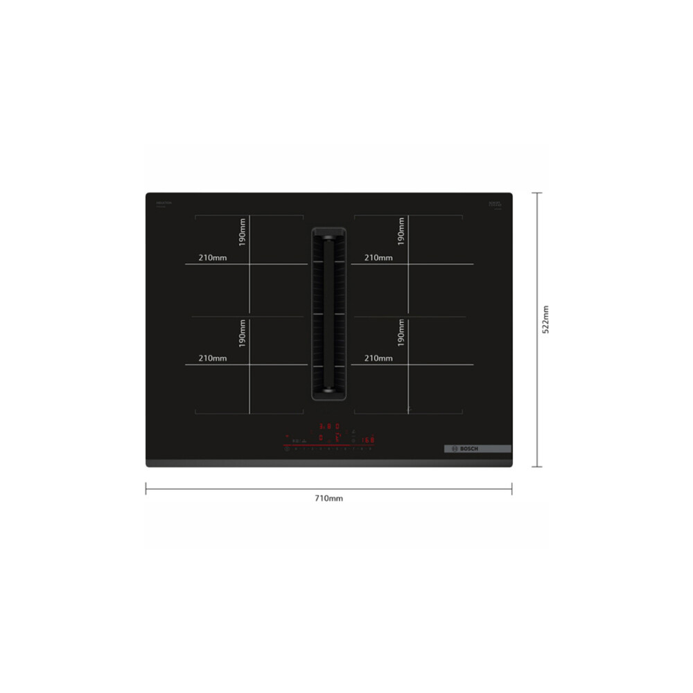 Anafe de Induccion Bosch PVQ731H26E c/extractor Anafe de Induccion Bosch PVQ731H26E c/extractor