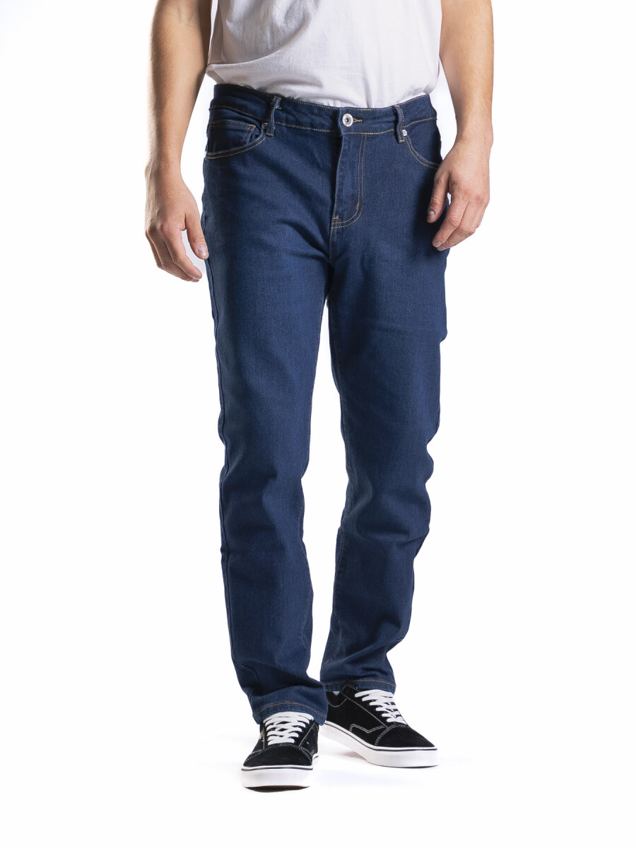 Jean Regular Fit Largo 30 - Azul Oscuro 