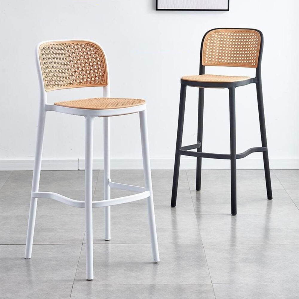 Butaca Alta Franky Con Respaldo Y Apoyapies Blanco