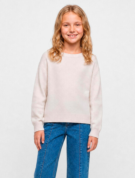 BUZO DE PUNTO INFANTIL BEIGE