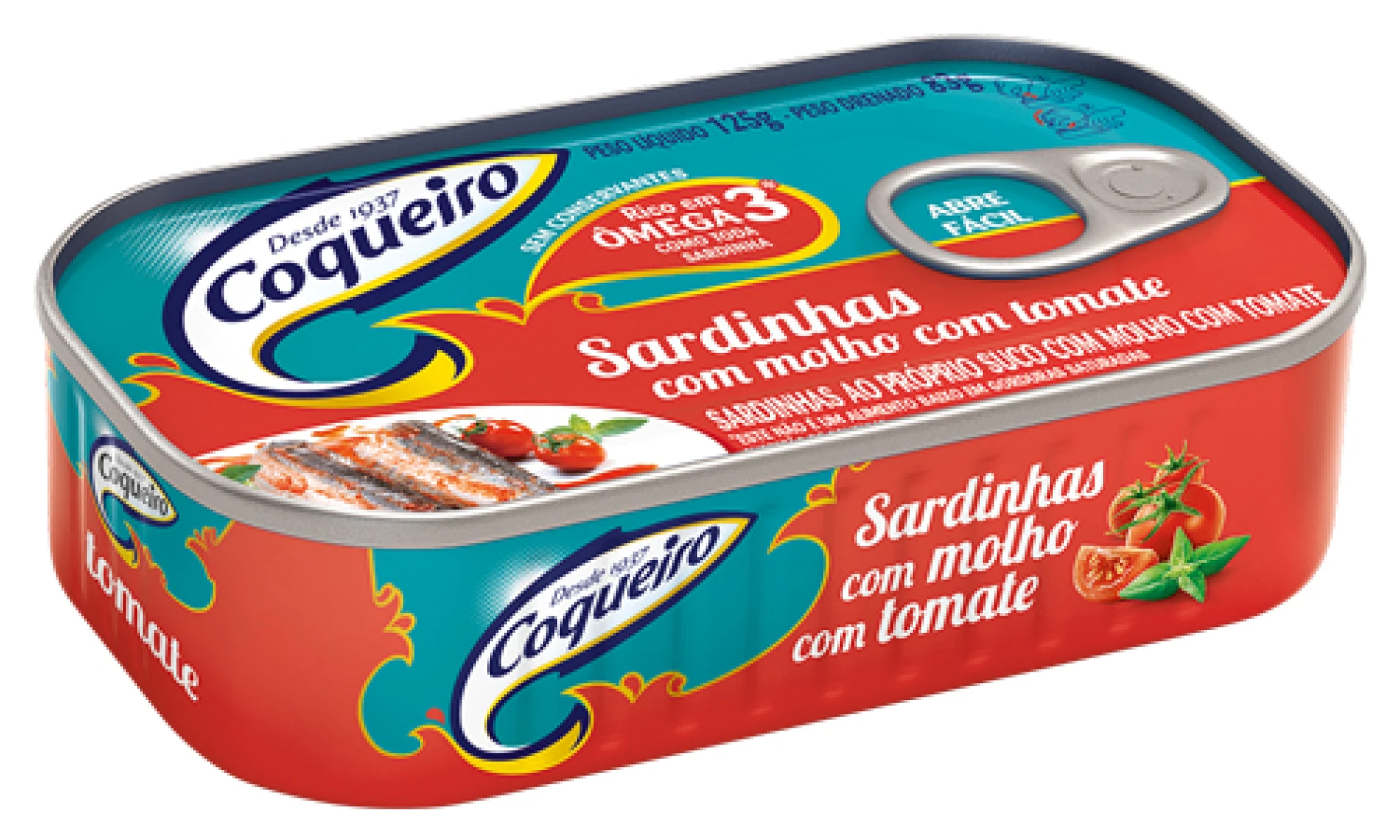 SARDINA COQUEIRO C/TOMATE 125 GR 