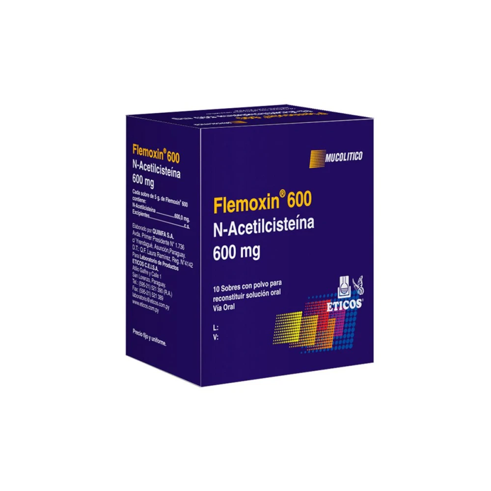 FLEMOXIN 600 POLVO P/ SOL. ORAL CJ X 10